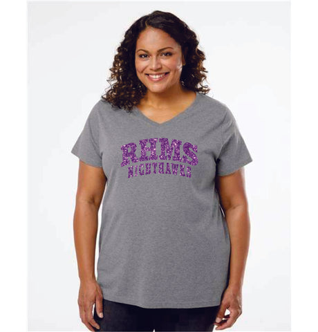 RHMS Curvy Ladies Tee- 3 designs- Matte or Glitter