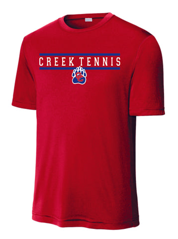 Creek Tennis Wicking Tee- Youth, Ladies, Adult Sizes