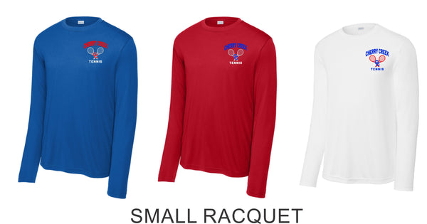 Creek Tennis Wicking Long Sleeve Tee- Youth, Ladies, Adult Sizes