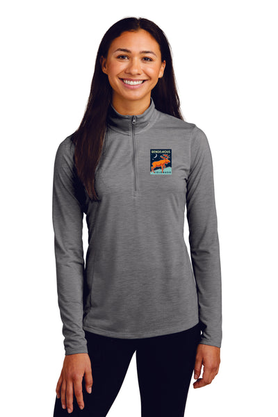 KOELBEL Sport-Tek ® Ladies PosiCharge ® Tri-Blend Wicking 1/4-Zip Pullover