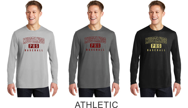 Pondo Baseball Long Sleeve Cotton Touch Wicking Tee- 5 Designs