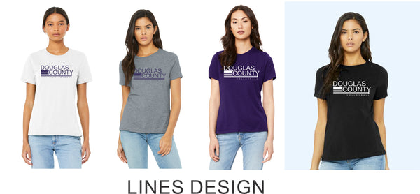 DCHS VOLLEYBALL Ladies Bella Canvas Tee- 4 Designs