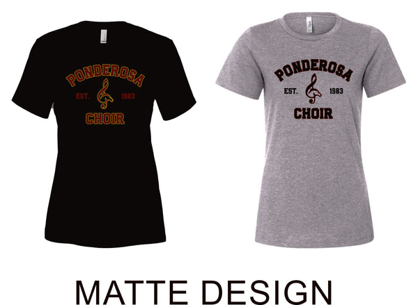 Pondo CHOIR Ladies Bella Canvas Tee- 2 Colors