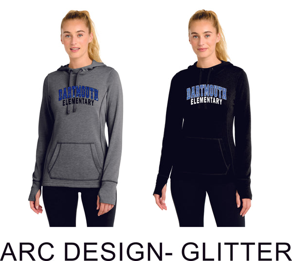Dartmouth Triblend Wicking Hoodie- Ladies and Unisex Sizes