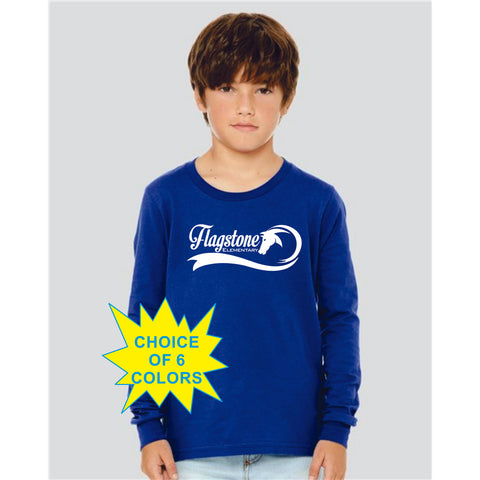 Flagstone Long Sleeve Color Tee- Youth and Adult Sizes- MATTE DESIGN