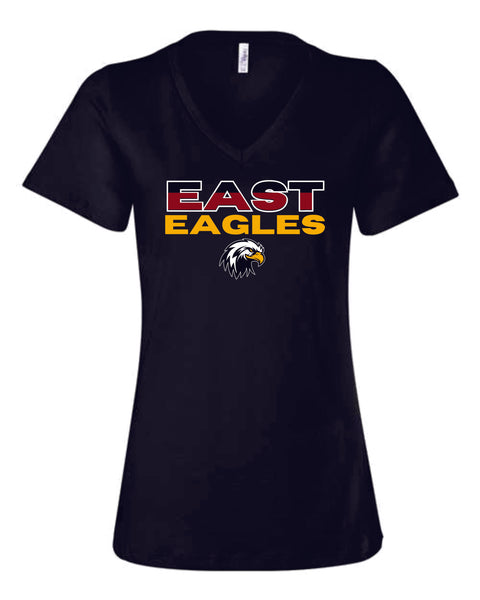 EAST MS Ladies V-Neck Tee- 2 Colors