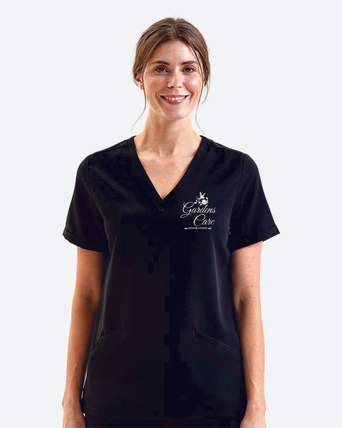 Gardens Care V-Neck Onna Scrubs Top- Ladies and Unisex
