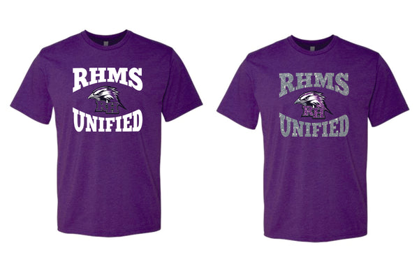 RHMS UNIFIED Unisex, Ladies, Youth CVC Tee- Matte and Glitter