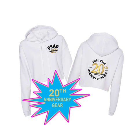Dual Star 20th ANNIVERSARY GOLD Hoodie- Ladies & Youth