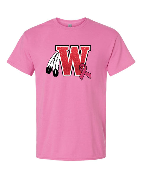 Warriors Pink Basic Tee- Matte or Glitter