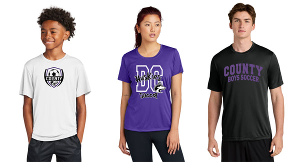 DCHS Soccer Wicking Short Sleeve Tee -3 Designs
