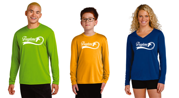 Flagstone Wicking Long Sleeve Color Tee- Adult, Ladies, Youth Sizes