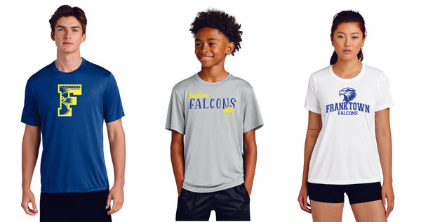 Franktown Wicking Tee- 3 Designs