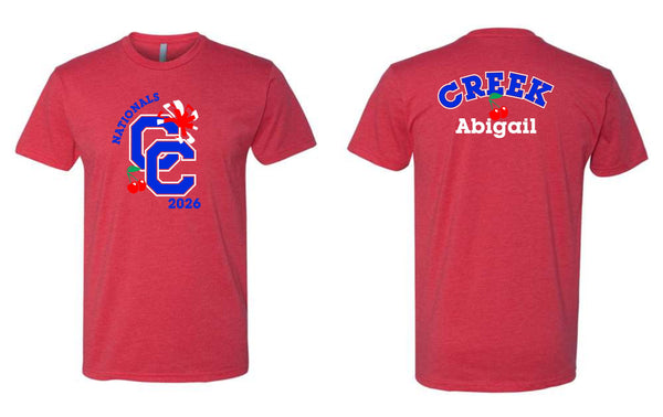 Creek Poms 2026 CC Tee- matte and glitter