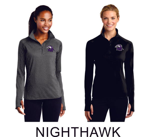 RHMS Ladies Sport Wick 1/2 Zip Pullover