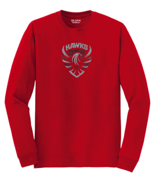 Colorado Hawks Soccer Long Sleeve Tee- Matte or Glitter