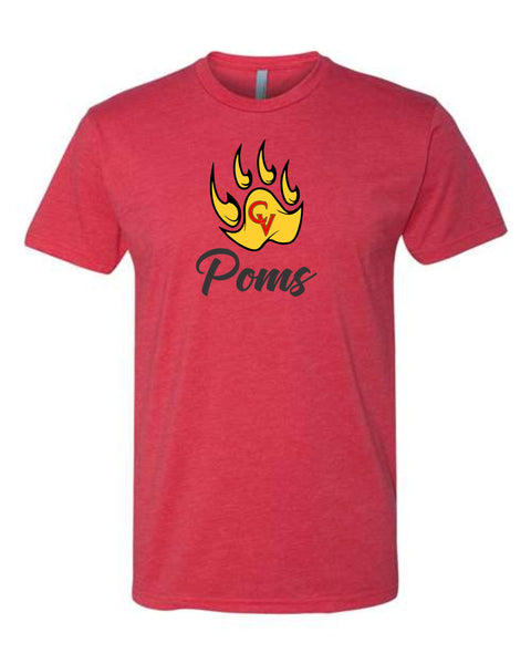 Castle View Poms LOGO Design Tee- 3 Colors