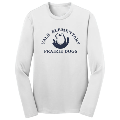 Yale Elementary Wicking Long Sleeve Tee- 4 designs- Adult, Ladies, Youth Sizes