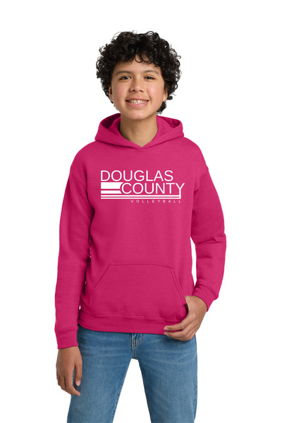 DCHS Volleyball Pink Hoodie