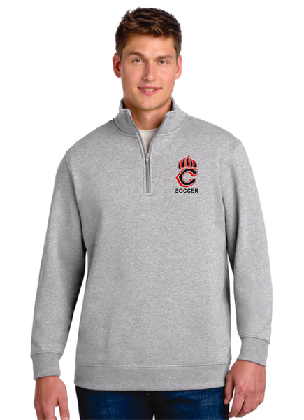 Chap Soccer Unisex Sport Wick 1/4 Zip Sweatshirt