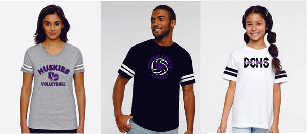 DCHS Volleyball Varsity Tee- Matte or Glitter