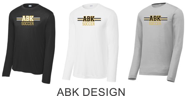 AHS Soccer Wicking Long Sleeve Tee- Youth, Ladies, Adult Sizes - 4 Designs