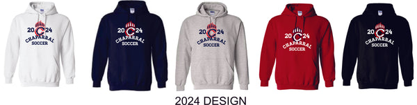 Chap Boys Soccer Hooded Sweatshirt- 5 Colors- 2 designs