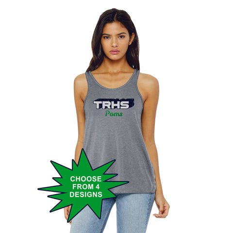 Thunder Ridge Poms  Ladies Flowy Tank- 3 Colors