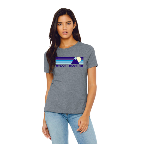 Wildcat Mountain Bella Canvas Ladies Tee- Grey or Navy