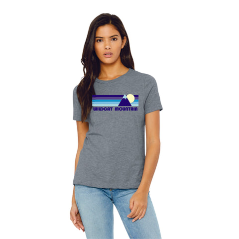 Wildcat Mountain Bella Canvas Ladies Tee- Grey or Navy