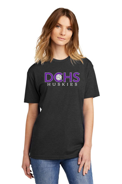 DCHS Volleyball HUSKIES Tee- Matte and Glitter