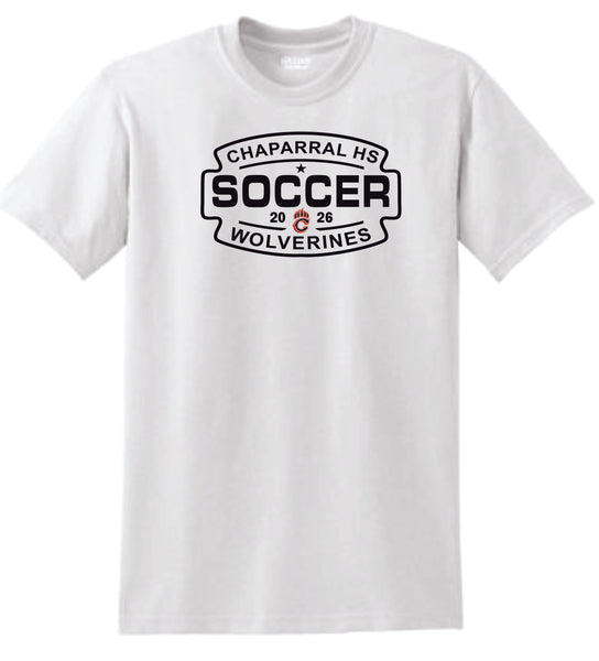 Chap Soccer Basic SOCCER Tee- Matte or Glitter