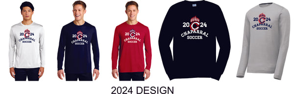 Chap Boys Soccer Unisex Long Sleeve Wicking Tee - 5 colors