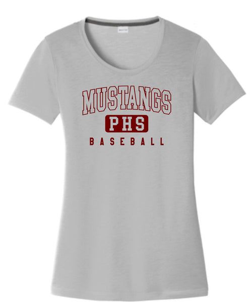 Pondo Baseball Ladies Cotton Touch Wicking Tee- 5 Designs