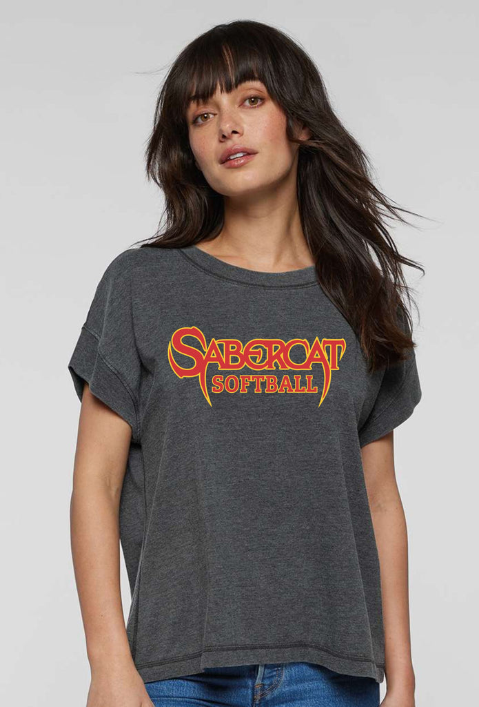 CV Softball Ladies Vintage Wash Tee- 3 designs