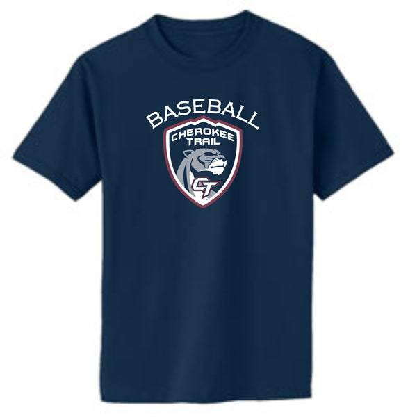 CT Baseball SHIELD DESIGN Basic Tee- Matte or Glitter