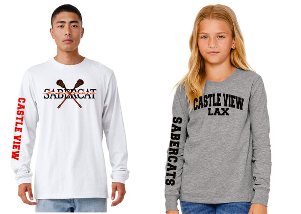 Castle View LAX Bella Canvas Long Sleeve Tee- 4 Designs