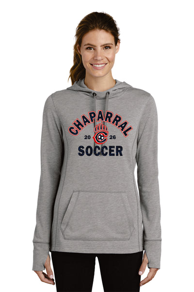 Chap Soccer Ladies Wicking Triblend Hoodie- Matte or Glitter