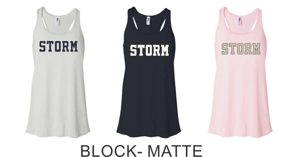 Storm Baseball Flowy Tank- 3 designs