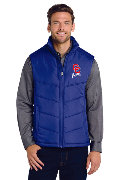 Creek Poms Puffer Vest- Ladies and Unisex Sizes