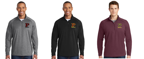 Pondo Baseball Sports Wik 1/4 Zip Pullover- Unisex, Tall, or Ladies