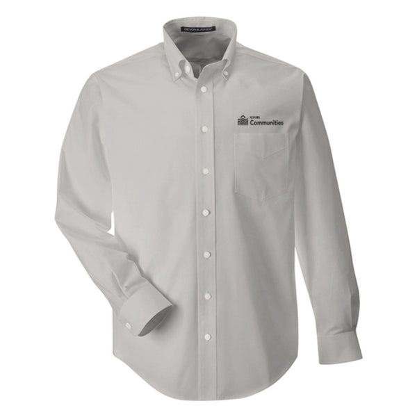 KOELBEL Devon & Jones® Mens Solid Broadcloth Woven Shirt