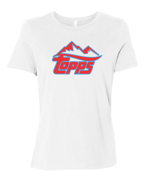 Rocky Mountain Topps Baseball White/Grey Ladies Tee