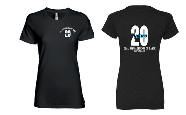 Dual Star 20th ANNIVERSARY Tee- Ladies, Youth, and Unisex