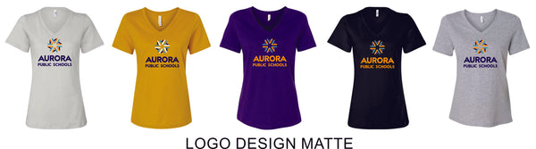 APS Ladies Relaxed V-Neck Tee -5 Designs