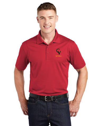 CV Softball Performance Polo- Embroidered Design