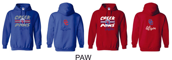 Creek Poms Hoodie- 5 designs