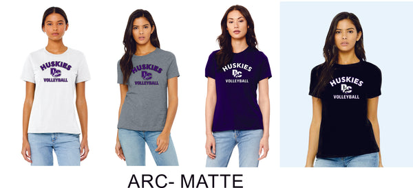 DCHS VOLLEYBALL Ladies Bella Canvas Tee- 4 Colors