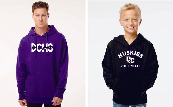 DCHS Volleyball ARC Hoodie- Matte or Glitter