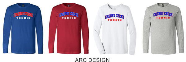 Creek Tennis Unisex Long Sleeve Tee- 3 Designs